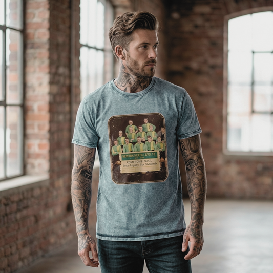 The "Soul Ticket" Tee – Newton Heath Edition, Denim Collection