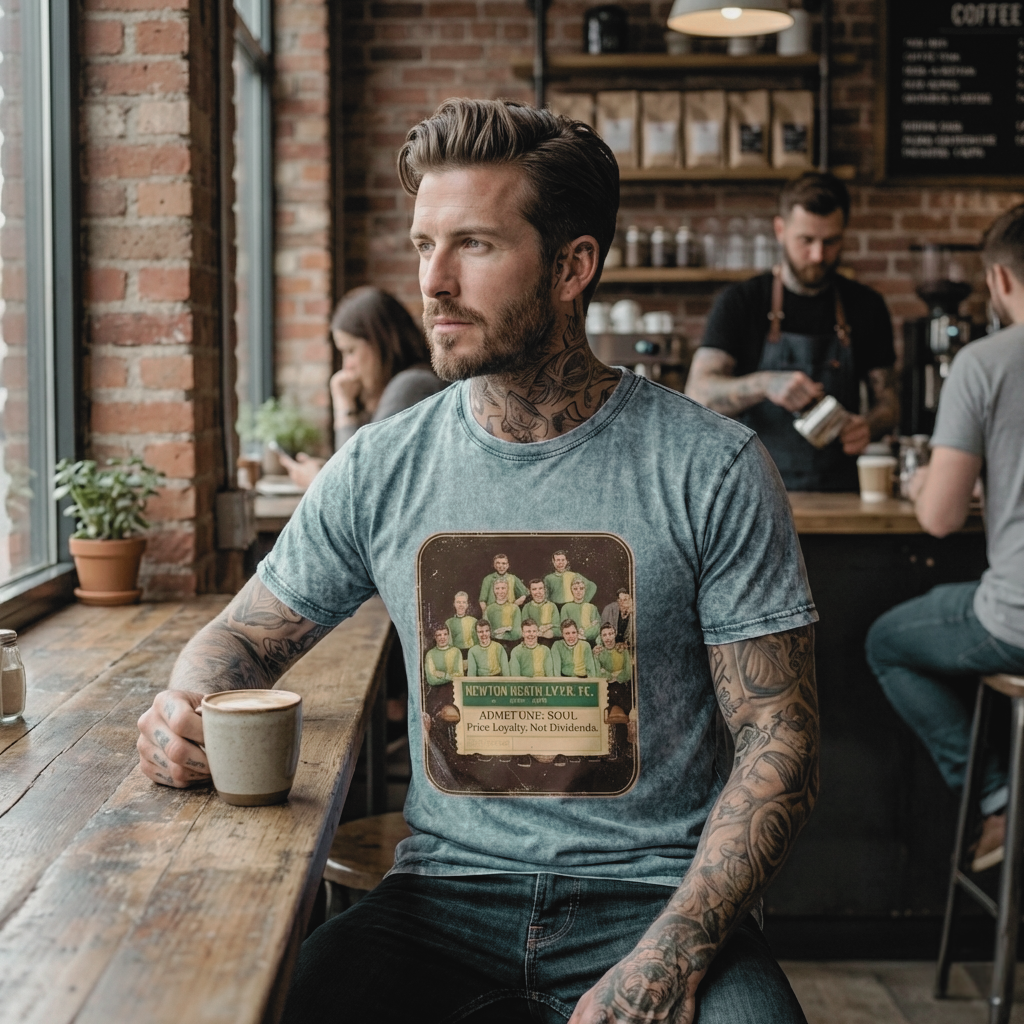 The "Soul Ticket" Tee – Newton Heath Edition, Denim Collection